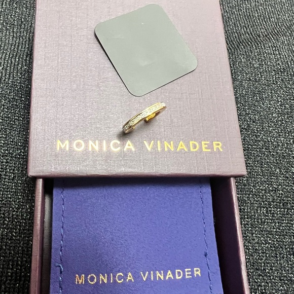Monica Vinader Skinny Diamond Ear Cuff - Picture 2 of 7